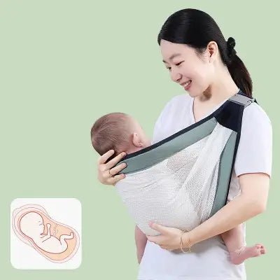 porte-bébé-BabyCarrier™ - Vert avocat - position